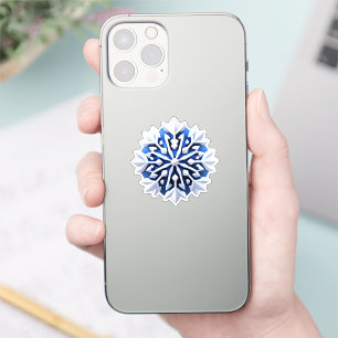 Detailed White Snowflake Design