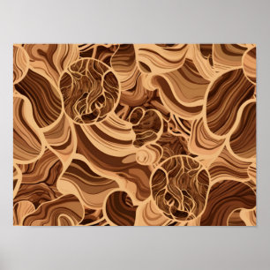 Detailed Wood Texture Patterns Poster