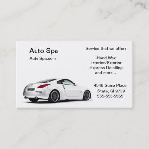 Detailing Shop Business Card
