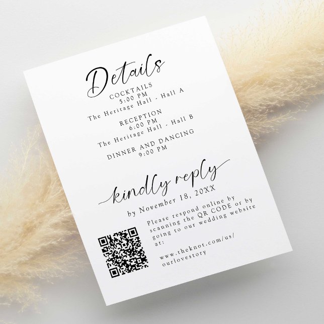 Details and RSVP Minimal Wedding (Creator Uploaded)