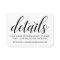 Details Black and White Calligraphy Wedding