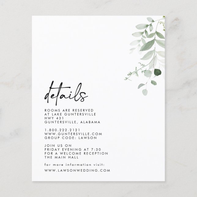 Details Card  (Front)