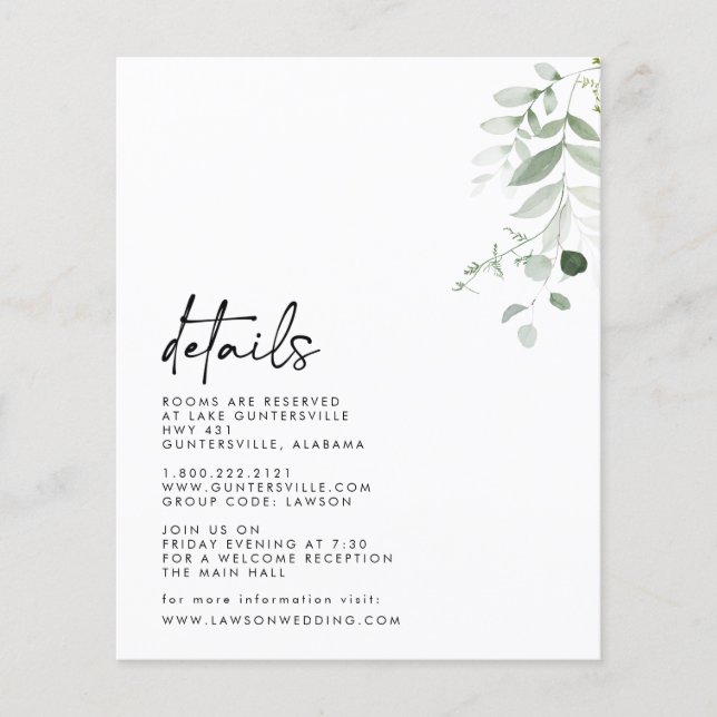 Details Card  (Front)