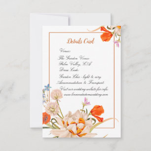 Details Card – Elegant Wildflower Wedding
