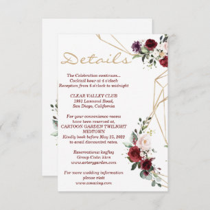 Details  card floral new