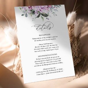 Details Card Lilacs Greenery Script Info