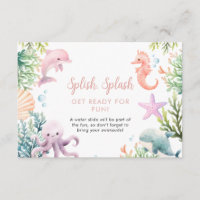 Details Card Under the Sea Enclosure Card