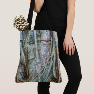 Details of a Florida Strangler Fig Tote Bag