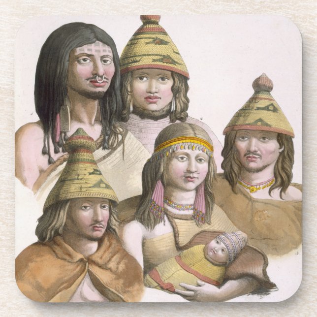 Details of headdresses in North West America (colo Coaster (Front)