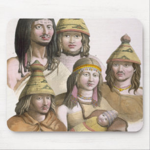 Details of headdresses in North West America (colo Mouse Mat