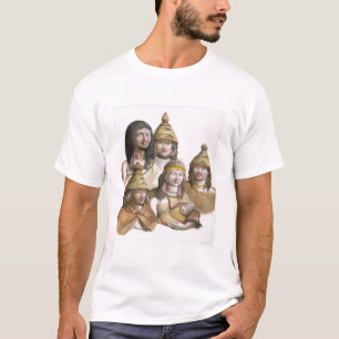 Details of headdresses in North West America (colo T-Shirt