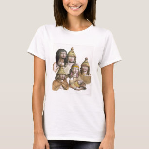 Details of headdresses in North West America (colo T-Shirt