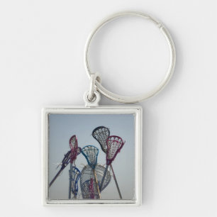 Details of Lacrosse game Key Ring