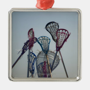Details of Lacrosse game Metal Tree Decoration