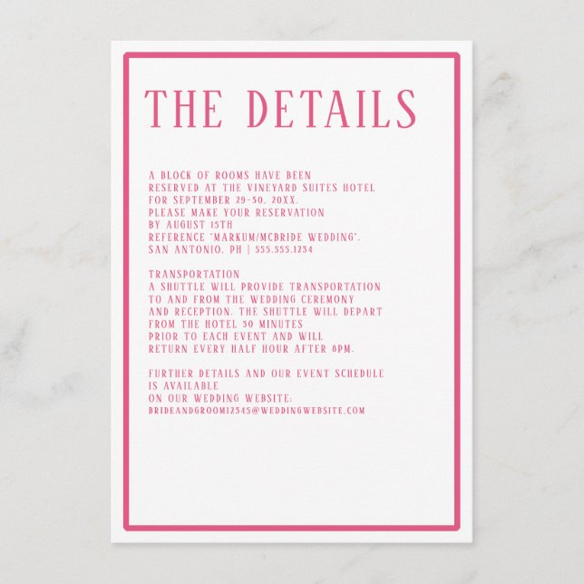 Details Simple Modern Bold Colour Hexagon Geometri Enclosure Card (Front)