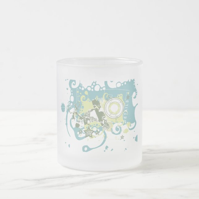 Details Snowboarding Tshirts and Gifts Frosted Glass Coffee Mug (Center)