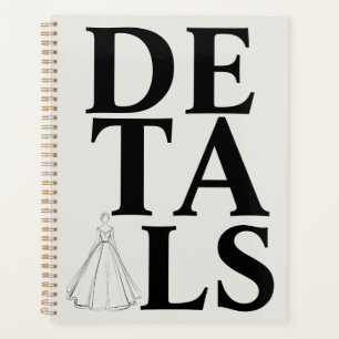 "DETAILS" Typography Modern & Confident Wedding Planner
