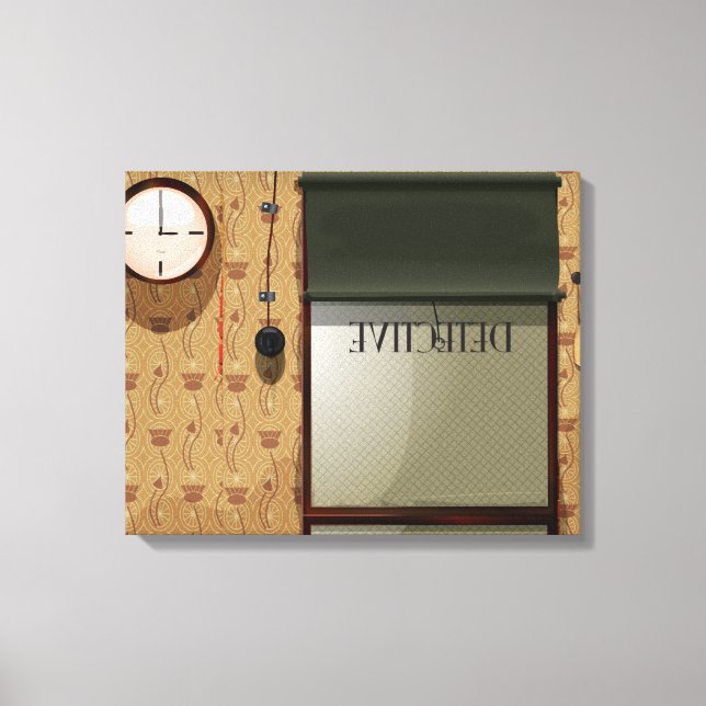 Detective agency canvas print (Front)