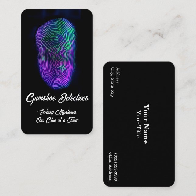 Detective Agency / Security Business Card (Front/Back)
