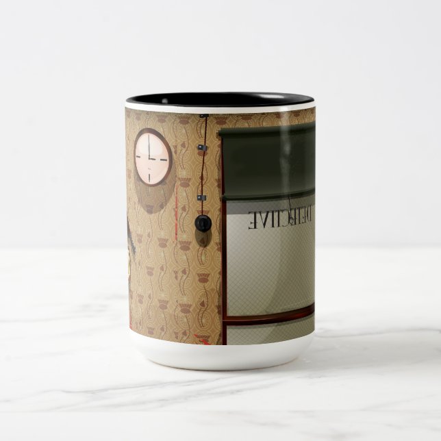 Detective agency Two-Tone coffee mug (Center)