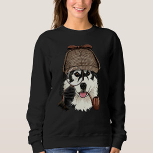 Detective Alaskan Malamute Spy Investigator Husky Sweatshirt