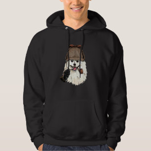Detective American Eskimo Spy Investigator Puppy D Hoodie