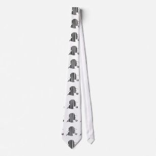 DETECTIVE BAR CODE Pipe Smoking Barcode Pattern Tie
