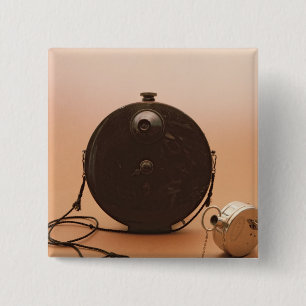 Detective cameras 15 cm square badge