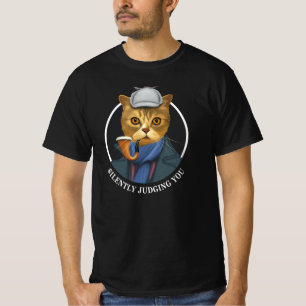 Detective Cat - Silently Judging You T-Shirt