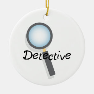 Detective Ceramic Tree Decoration