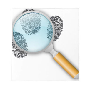 Detective Clues Find Finger Fingerprints Mystery Notepad
