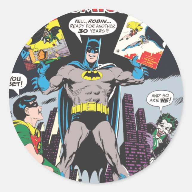 Detective Comics #387 Classic Round Sticker (Front)