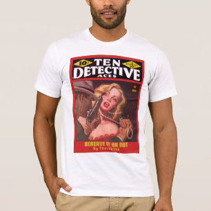 DETECTIVE Cool Vintage Pulp Magazine Cover Art T-Shirt