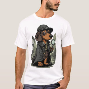 Detective Dachshund � Mystery Solving Dog T-Shirt