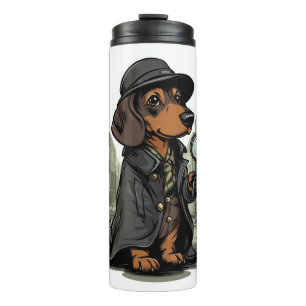 Detective Dachshund � Mystery Solving Dog Thermal Tumbler