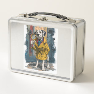 Detective Dalmatian � Crime Solver Dog Metal Lunch Box