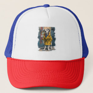 Detective Dalmatian – Crime Solver Dog Trucker Hat