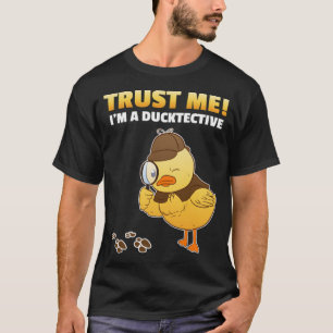 Detective Duck Sniffer Ducky breed bone  T-Shirt