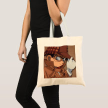 Detective-Inspired Anime Tote Bag | Mystery Style 