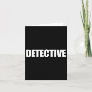 Detective Law Enforcement Halloween Costume Party Card