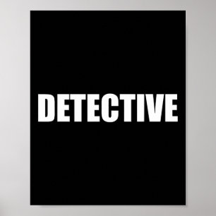 Detective Law Enforcement Halloween Costume Party Poster