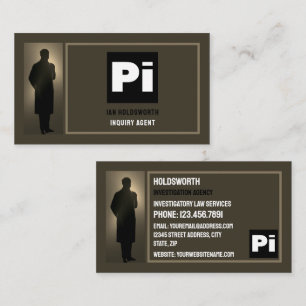 Detective Logo, Private Detective Investigator Business Card