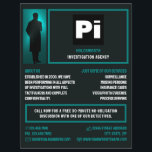 Detective Logo, Private Detective Investigator Flyer<br><div class="desc">Detective Logo,  Private Detective Investigator Flyer by The Business Card Store.</div>