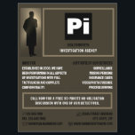 Detective Logo, Private Detective Investigator Flyer<br><div class="desc">Detective Logo,  Private Detective Investigator Flyer by The Business Card Store.</div>