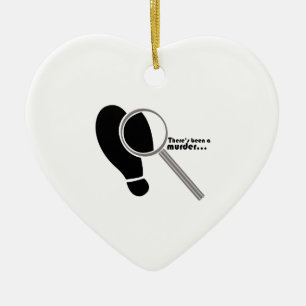 Detective Murder Ceramic Tree Decoration