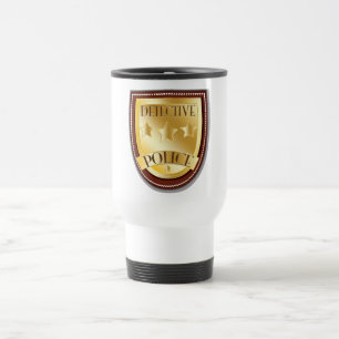 Detective Police Badge Travel Mug