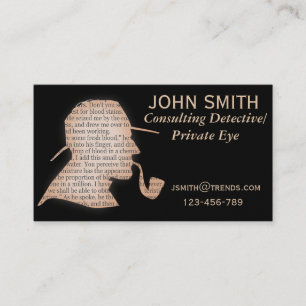 Detective Private Eye professional Business Card