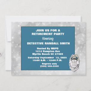 Detective Retirement Party Invitation