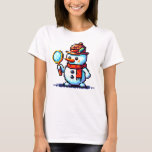 Detective Snowman - Funny Pixel Art Winter Mystery T-Shirt<br><div class="desc">There’s a mystery to solve in the snow! 🔍⛄ The "Detective Snowman" design features a pixel art snowman in a stylish hat and scarf, holding a magnifying glass and looking for clues in the winter wonderland. Perfect for mystery lovers, winter enthusiasts, and fans of quirky pixel art, this unique design...</div>