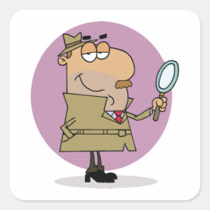 Detective Square Sticker
